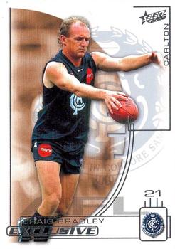 2002 Select AFL Exclusive #64 Craig Bradley Front